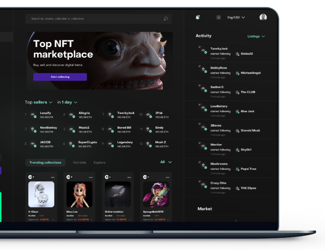 White Label NFT Marketplace Development